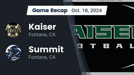 Football Game Preview: Kaiser Cats vs. Eisenhower Eagles