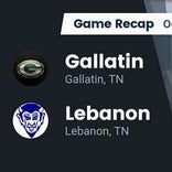 Football Game Recap: Lebanon Blue Devils vs. Gallatin Green Wave