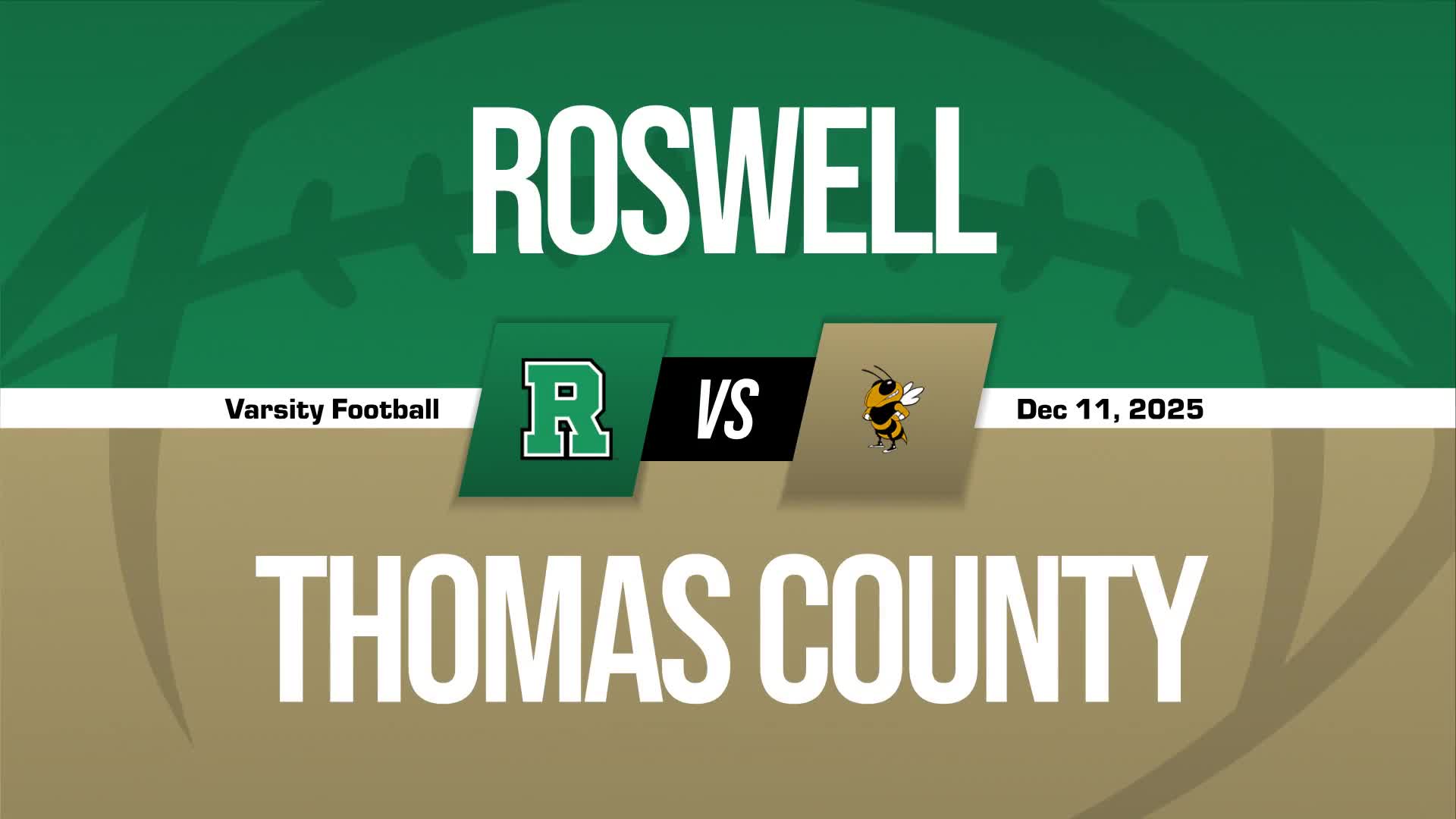 Football Recap: Roswell Takes a Tough Playoff Loss + How To Watch