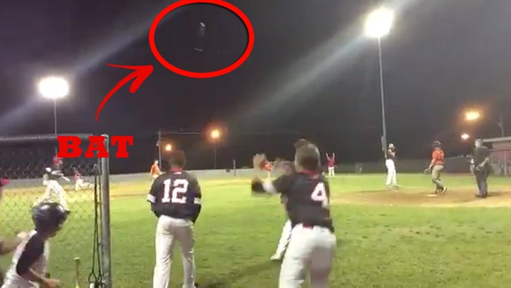 Video: Bat flip goes to dugout