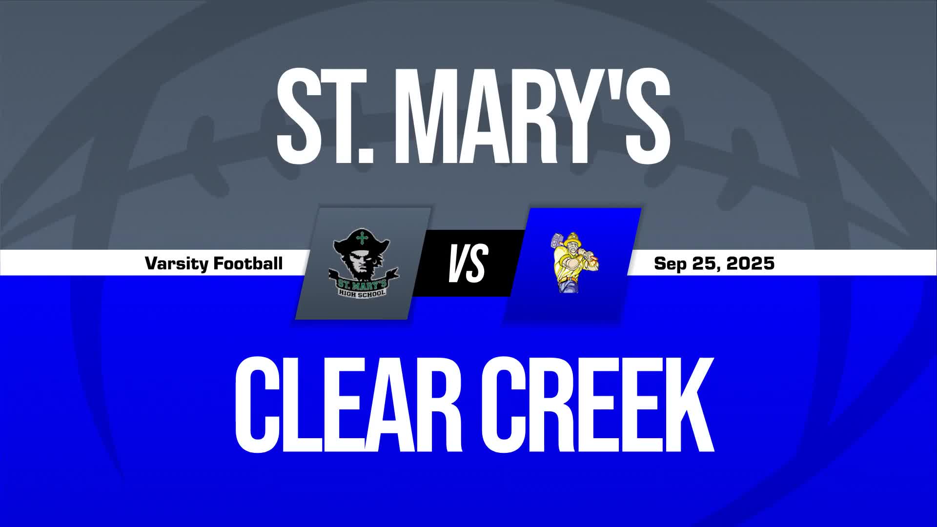 Football Game Preview: St. Mary's Pirates vs. South Park Burros + Official Tickets