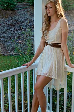 Proteau's modeling career began after
she was discovered in a Portland mall.