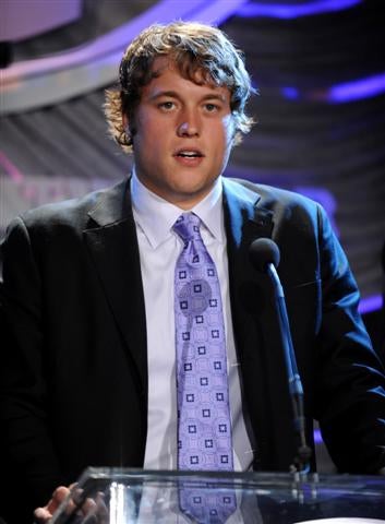 Matthew Stafford was the NFL No. 1 pick by Lions in 2009. 