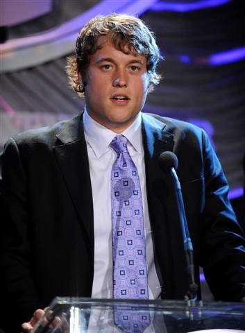 Matthew Stafford was the NFL No. 1 pick by Lions in 2009.