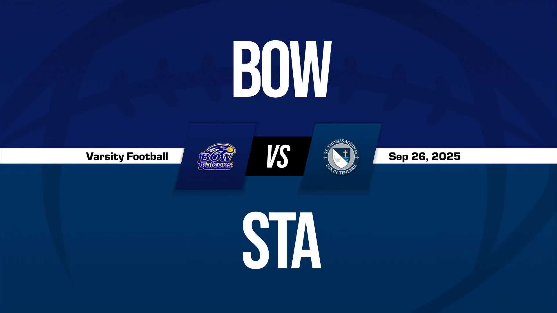 Football Game Preview: Bow Falcons vs. Plymouth Bobcats