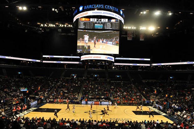 Barclays Center has played host to the NBA Draft and MTV Music Video Awards. Saturday it held New York City's public school basketball championship.