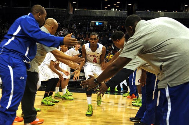 Francisco Williams of Cardozo is introduced to the crowd at Barclays Center.