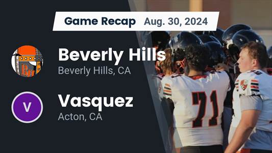 Football Recap: Vasquez Snaps Seven-Game Streak of Losses on the