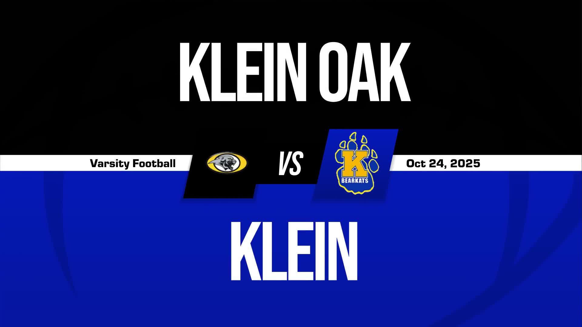 Football Game Preview: Klein Oak Panthers vs. Tomball Memorial Wildcats + How To Watch