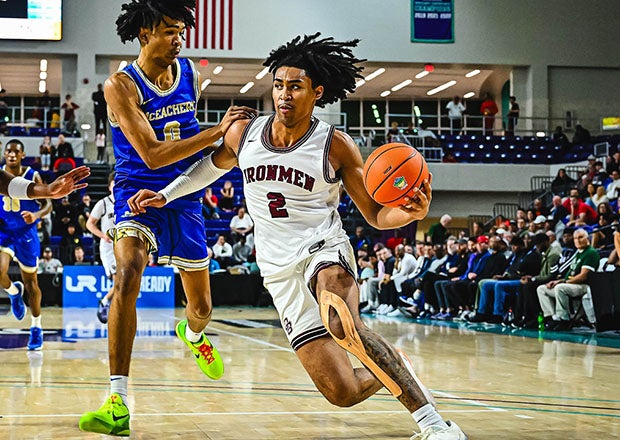 Dylan Harper averaged 18.0 points, 7.1 rebounds and 5.3 assists per contest during Nike EYBL action in the summer leading up to his senior year. (PHOTO: Eugene Alonzo)