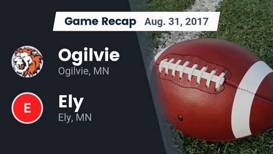 Football Game Preview: Onamia vs. Ogilvie