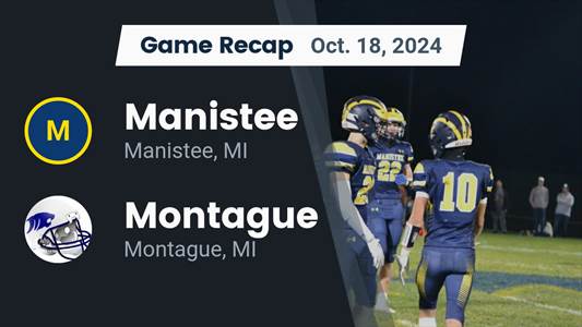 Football Recap: Manistee's Punishing Run Game Keeps Rolling