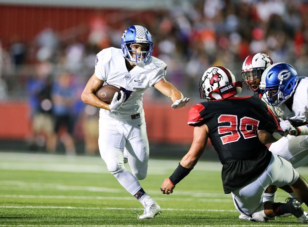 Bishop Gorman's Biaggio Ali Walsh rushed for 186 yards and three touchdowns in his team's 30-point win at Cedar Hill. 