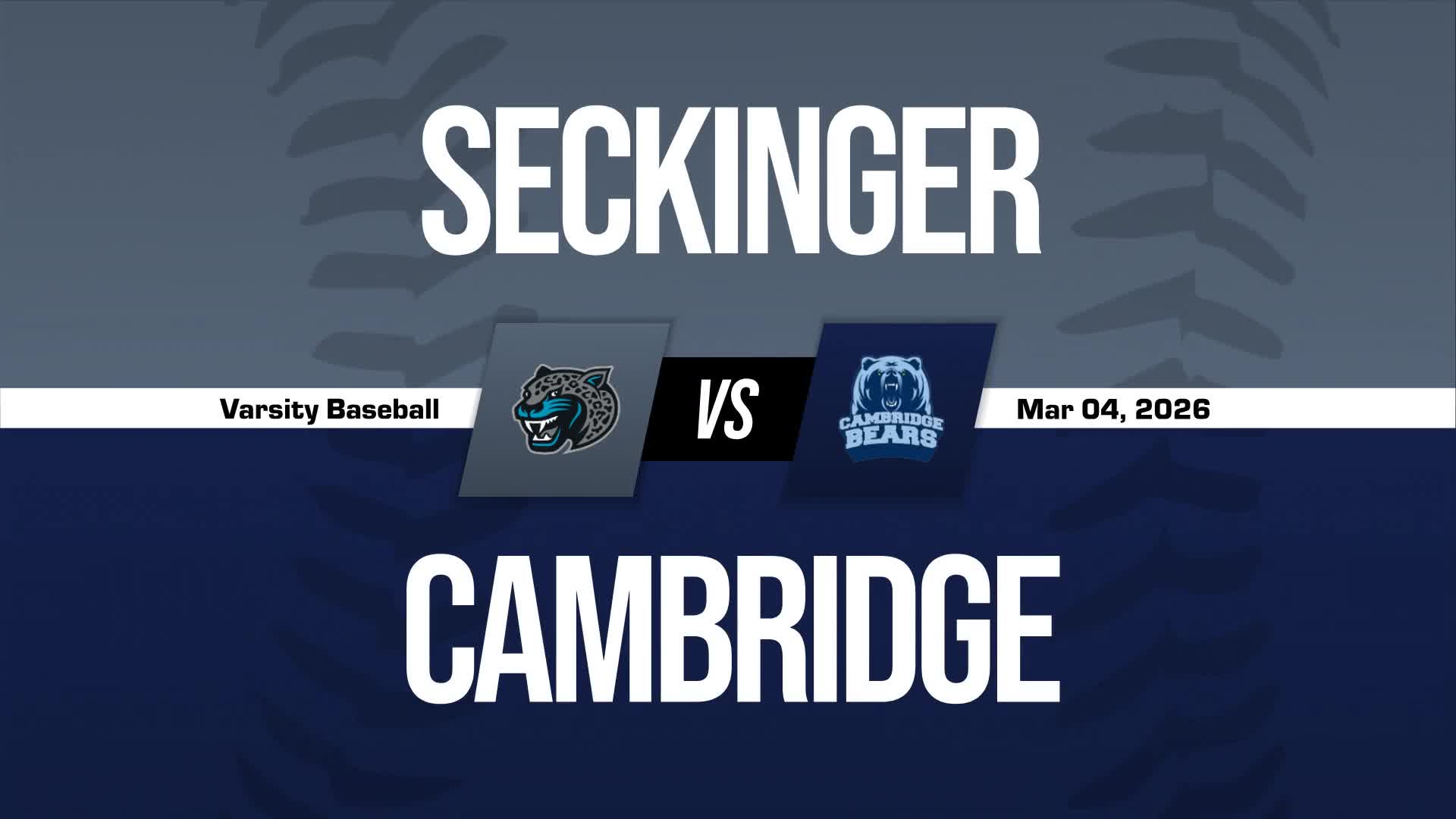 Baseball Recap: Seckinger Gets the Win