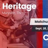 Football Game Recap: Heritage vs. Cleveland