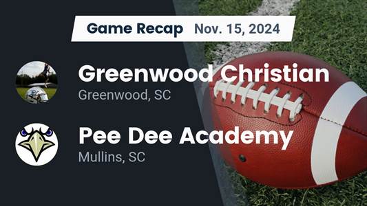 Football Game Preview: Pee Dee Academy Golden Eagles vs. Bethesd