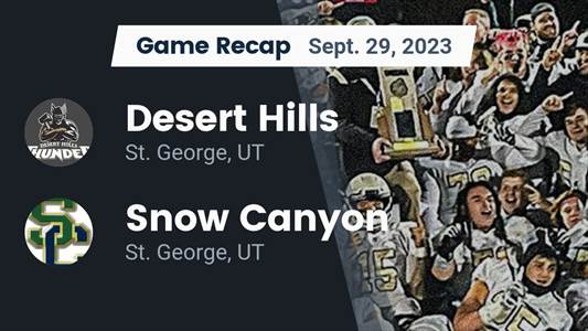 Football Game Recap: Desert Hills Thunder vs. Snow Canyon Warriors