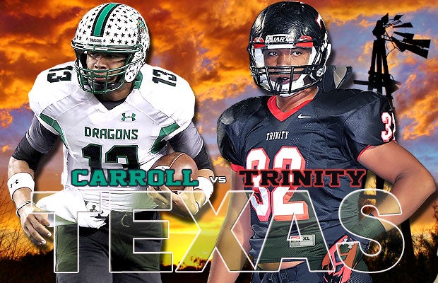 Southlake (Carroll) and Trinity (Euless) are two football titans located within about 10 miles of each other but they don't battle often. This week it's a rare Southlake-Trinity tussle that leads the Top 10 Games of the Week.