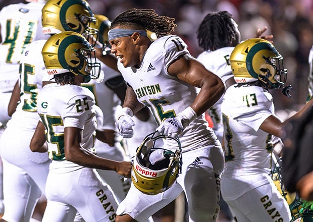 Tyler Atkinson celebrates after an emotional overtime victory over Alabama powerhouse Thompson last August. (PHOTO: Travis Kirkland)