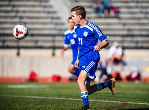 Sophomore Jack McReynolds is one of the leading scorers for a Rampart team that could surprise in the Class 5A state soccer playoffs. Postseason action begins Oct. 28.
