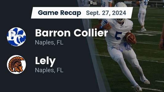 Football Recap: Barron Collier Comes Up Short Despite  Brian Wil