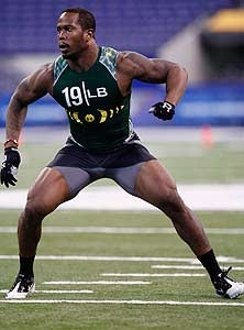 Von Miller tested supremely well at the 
NFL Combine and is considered a top 5
pick in today's NFL Draft. 