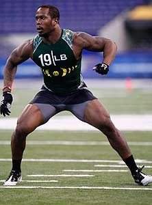 Von Miller tested supremely well at the
NFL Combine and is considered a top 5
pick in today's NFL Draft.
