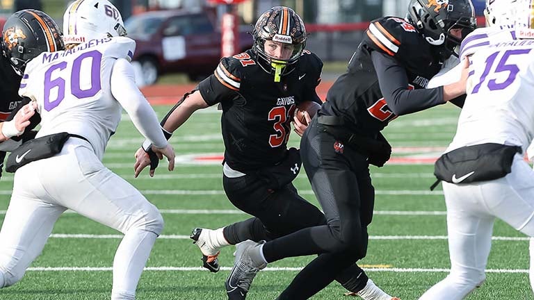 Port Allegany (Pa.) senior Aiden Bliss ranks third in the PIAA in rushing yards this season with 1,669. His current career numbers are 6,737 rushing yards and 103 touchdowns. 