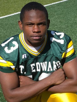 St. Edward High's Deonte Gibson.