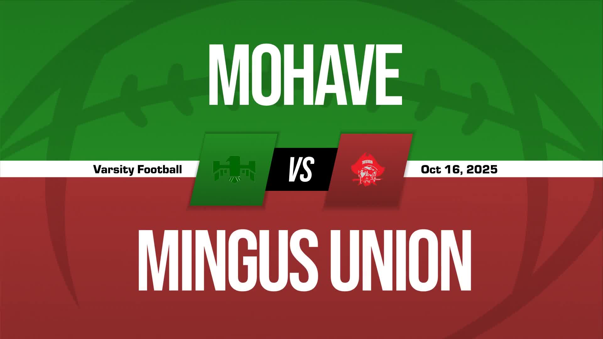 Football Game Preview: Mohave Thunderbirds vs. Lee Williams Volunteers + How To Watch