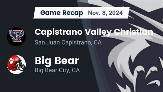 Football Recap: Friday's  Loss Ends Big Bear's Winning Streak