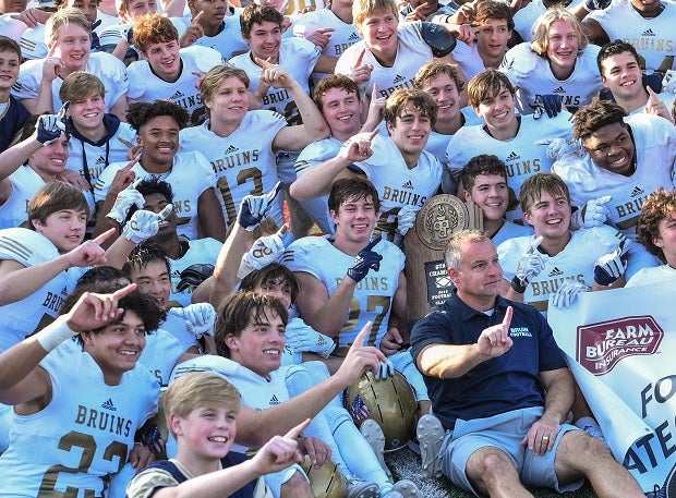 Pulaski Academy celebrates its football championship.