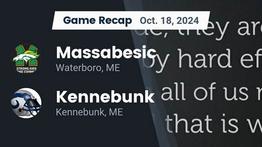 Football Recap: Massabesic Takes Down Ranked Marshwood