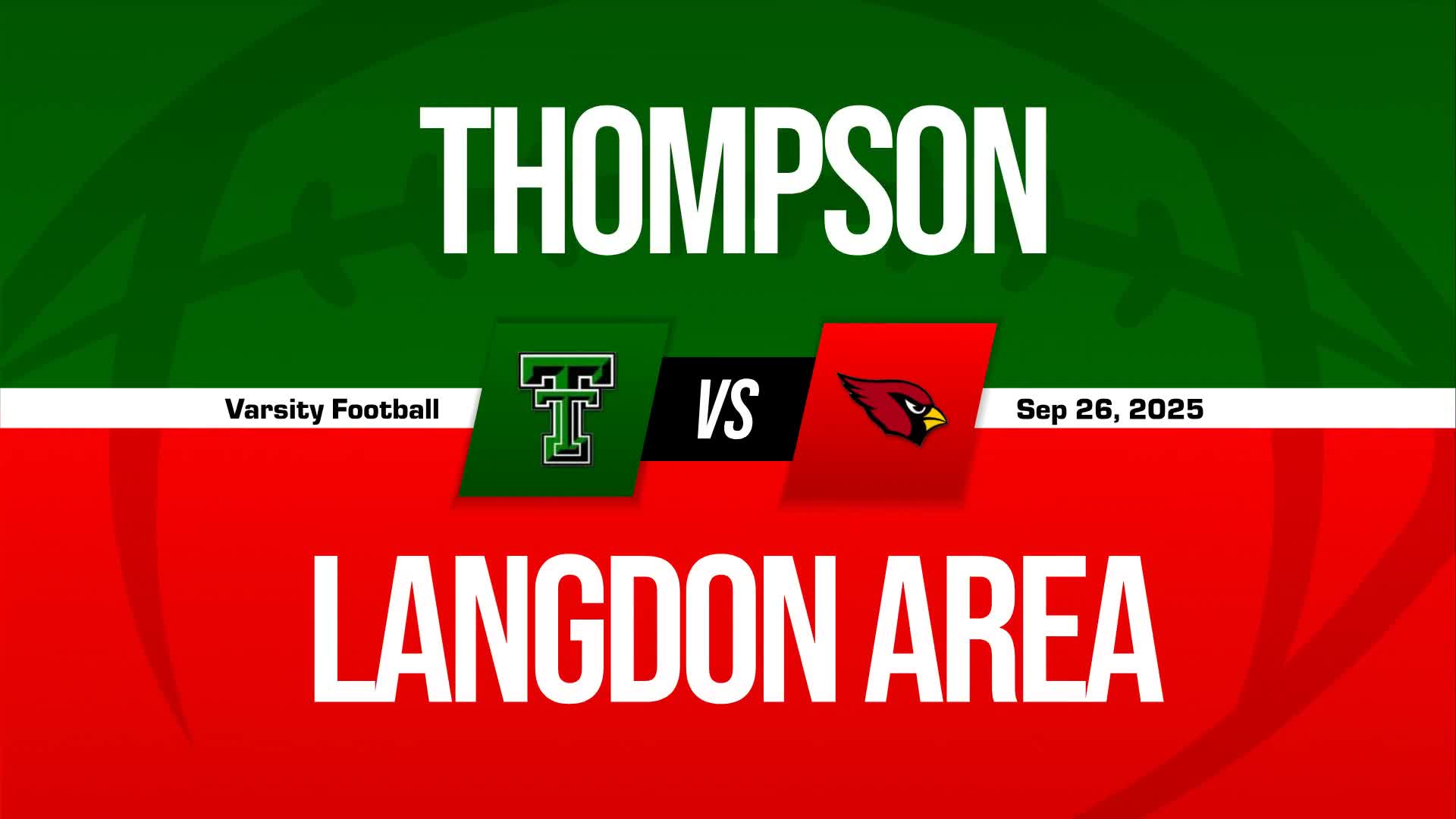 Football Game Preview: Thompson Tommies vs. Carrington Cardinals + How To Watch