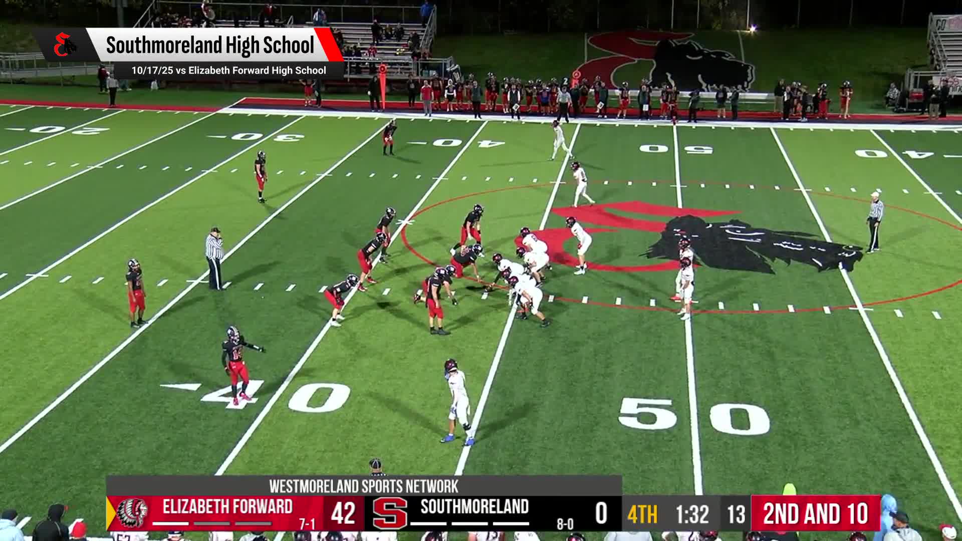 Football Recap: Southmoreland Piles Up the Points Against Greensburg Salem + How To Watch