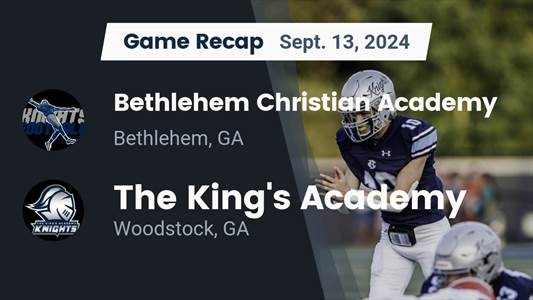 Football Recap: Bethlehem Christian Academy Piles Up the Points 