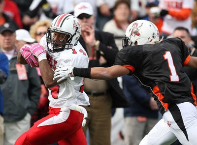 Taron Montgomery scored first TD on 38-yard run.