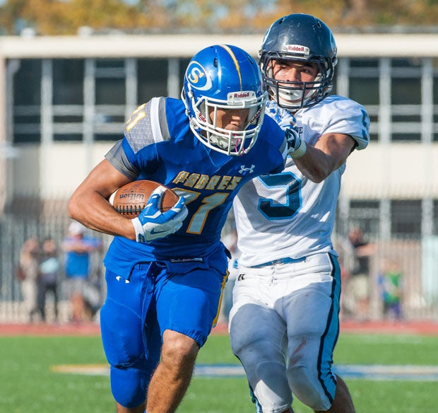 Kyle MacCauley is a big - more like fast - reason why Bellarmine is the CCS champion.