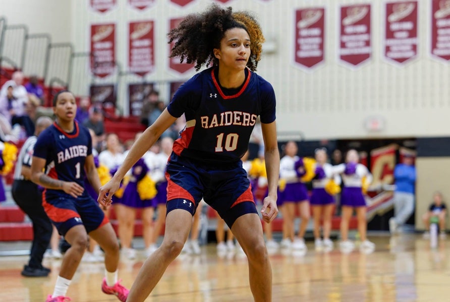 James Madison signee Kinley Lewis leads No. 24 Ryan in search of a UIL Conference 5A Division 1 title Saturday in one of the weekend's biggest postseason matchups. The Raiders are looking to repeat after having reached the state semifinals twice in the past 20 years. (PHOTO: Jason Harrison)