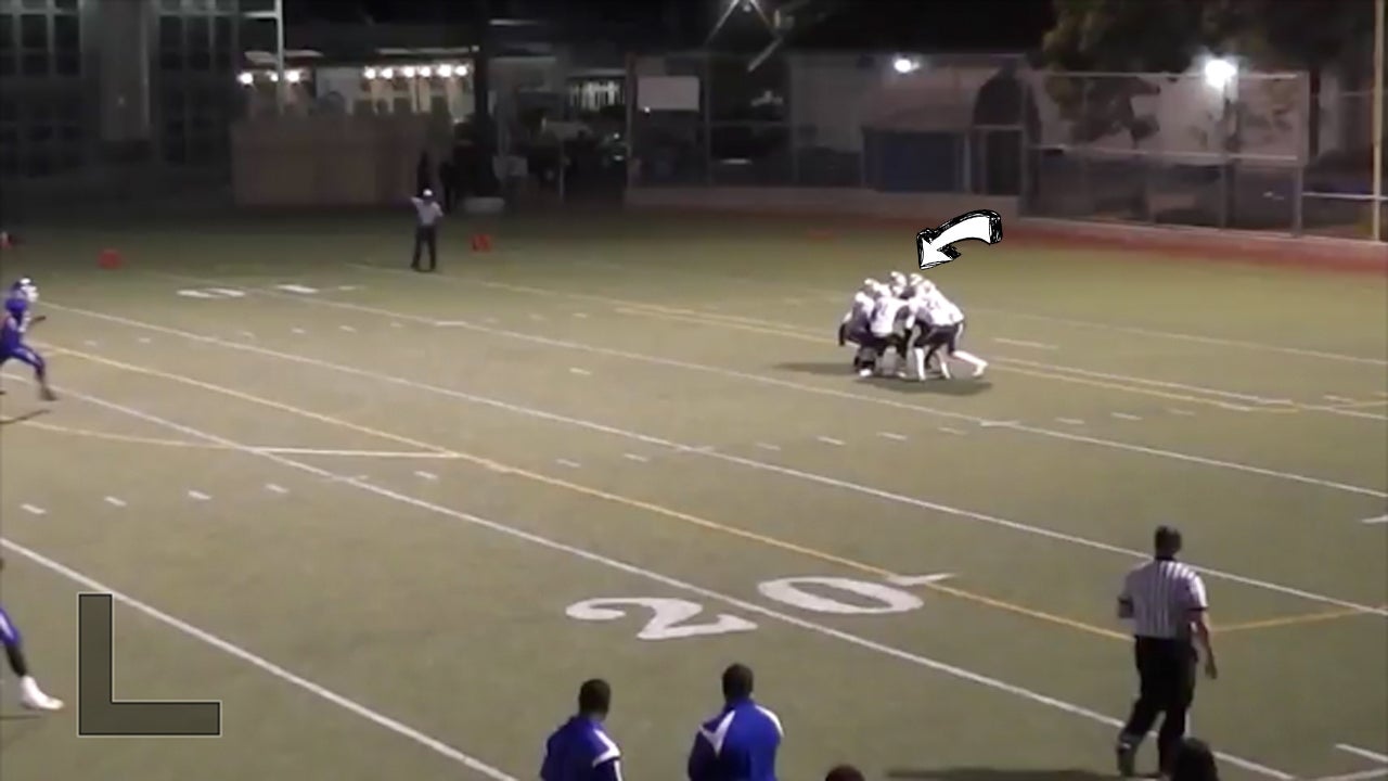 Video: California high school football team nails hidden ball trick play