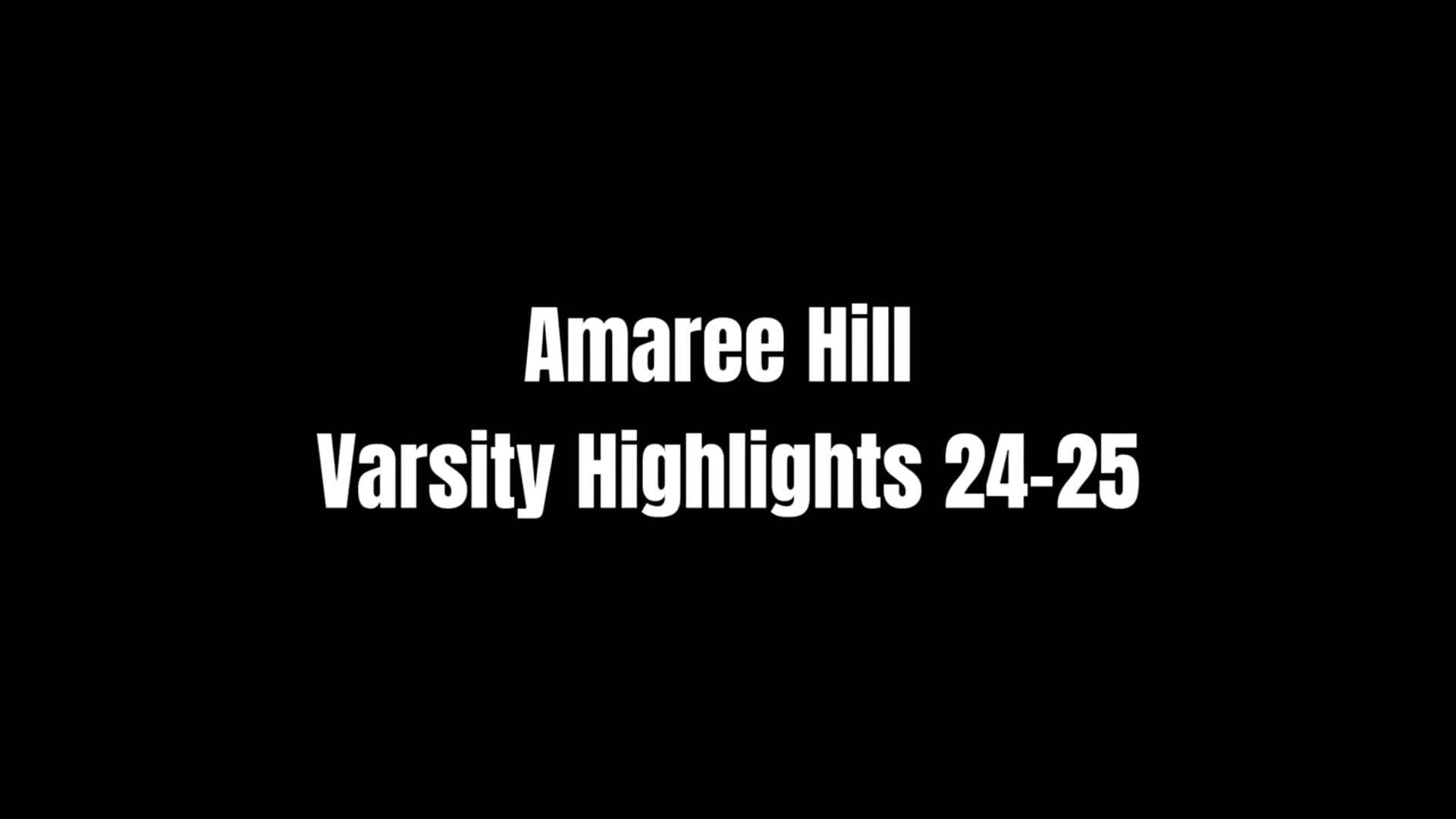 Amaree Hill Game Report: @ Castro Valley