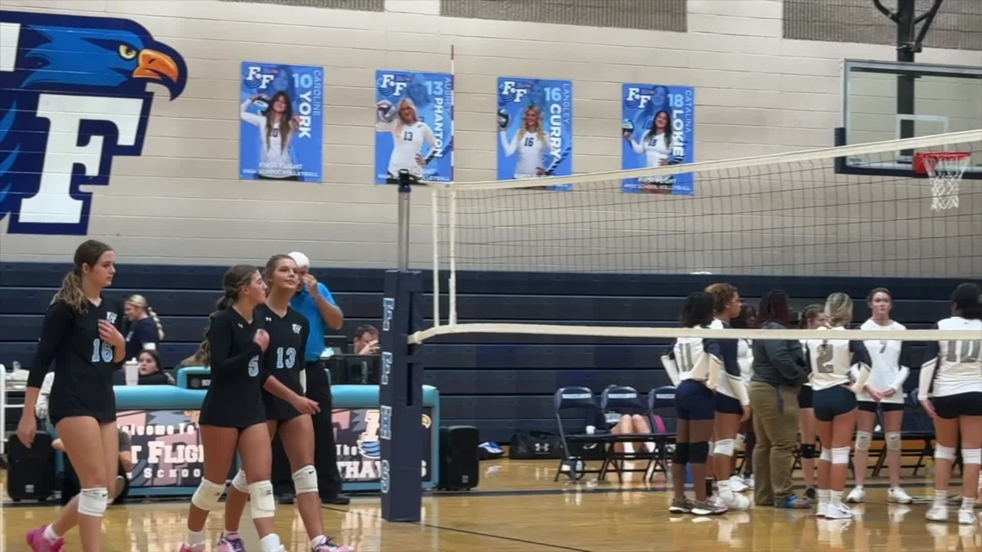 Volleyball Recap: First Flight Takes a Loss