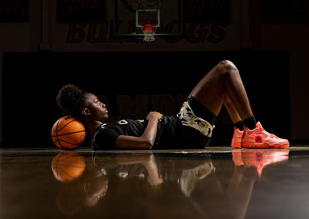 Edwards doesn't get much down time like this while juggling three sports. Her basketball pursuits will take her to Spain next month for the FIBA U19 World Cup. (Photo: Becca Rouse)