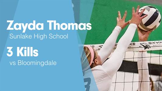 Zayda Thomas Game Report: vs Steinbrenner