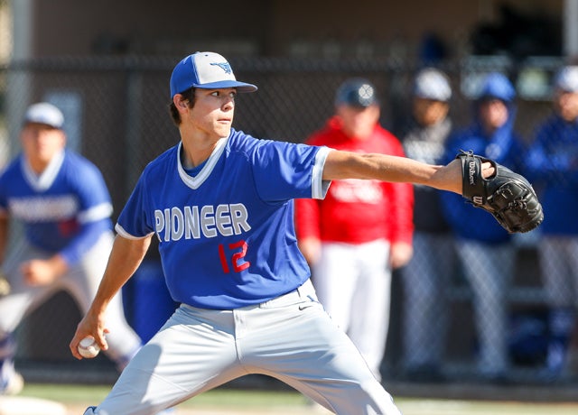 Grant Ford of San Jose (Calif.) Pioneer threw a no-hitter and struck out 10 to gain USA Baseball/MaxPreps West Pitcher of the Week honors.