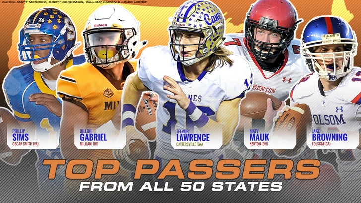 Passing yardage leaders from all 50 states