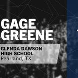 Gage Greene Game Report: @ Alief Elsik