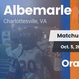 Football Game Recap: Albemarle vs. Orange County