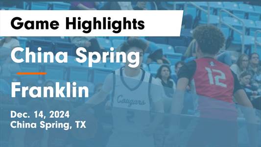 Basketball Recap: China Spring Sets Scoring Season-High Against 