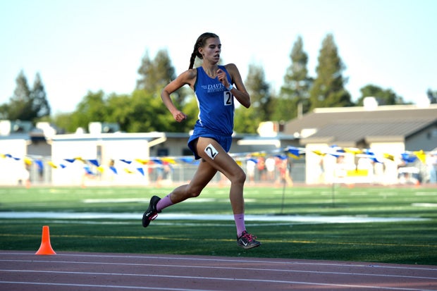 Olivia O'Keeffe is a California state champion cross country competitor for Davis.